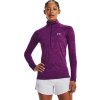 UNDER ARMOUR Dámske tričko s dlhým rukávom Tech 1/2 Zip - Twist - fialová (1320128-514)