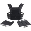 WARRIOR Laser Cut LPC (Ladder Sides) with Detachable Triple Bungee 5.56 Panel V2 - black (W-LC-LPC-V2-DFP-TB-556-BLK)