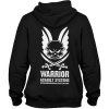 WARRIOR Mikina s kapucňou LOGO - čierna (W-EO-HOODIE-BLK)