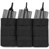 WARRIOR Triple MOLLE Open M4 5.56mm - black (W-EO-TMOP-BLK)
