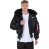 ALPHA INDUSTRIES Bunda 45p Hooded Custom - black/black (113145/515)