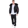 ALPHA INDUSTRIES Bunda 45p Hooded Custom - black/black (113145/515)