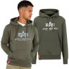 ALPHA INDUSTRIES Mikina Basic Hoody BL - dark olive (178312/142)
