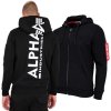 ALPHA INDUSTRIES Mikina Backprint Zip Hoodie - black (128342/03)