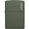 ZIPPO Zapaľovač GREEN MATTE LOGO (26093)