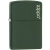 ZIPPO Zapaľovač GREEN MATTE LOGO (26093)