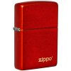 ZIPPO Zapaľovač METALLIC RED ZIPPO LOGO (26954)