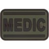 JTG 3D PVC Nášivka/Patch Medic - čierna / zelená