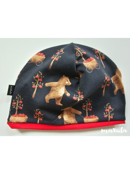 čepice Medvědi v sadu