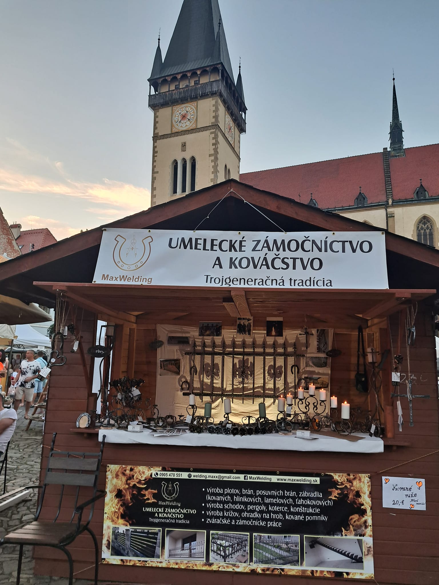 Max Welding na Bardejovskom jarmoku