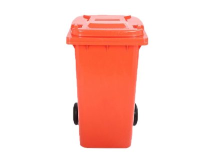 Popelnice D120R 120L červená plastová s kolečky