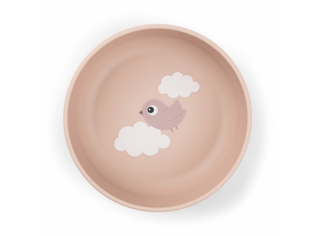 Foodie miska Happy clouds - růžová