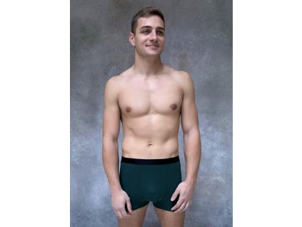 Boxerky THEO tmavě zelené