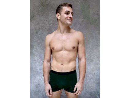 Boxerky MIKE tmavě zelené (POSLEDNÍ KUS VEL. M)