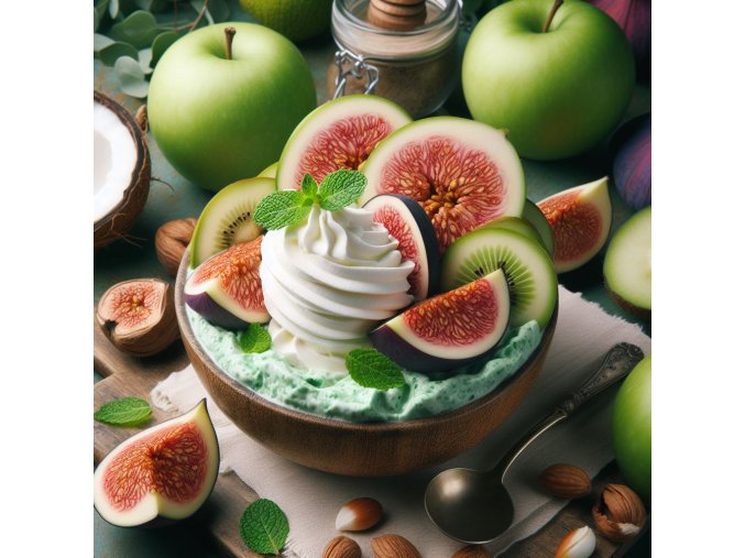 Apple Fig & Coconut cream