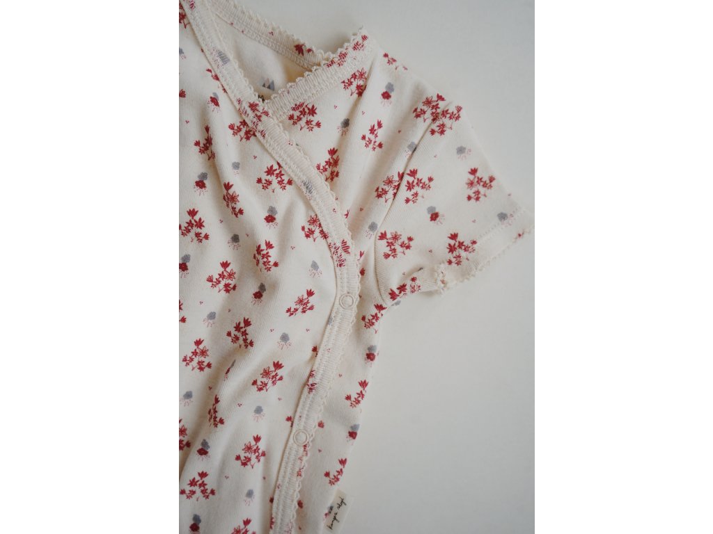 KS2877 CLASSIC NEWBORN SS BODY VINTAGE FLORAL RED Extra 1