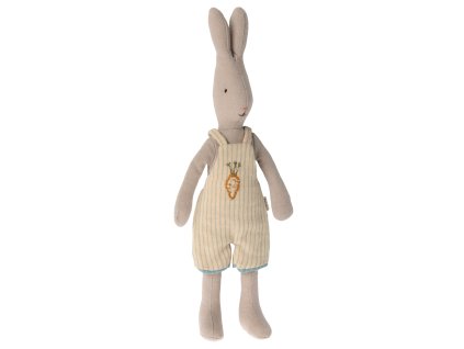 Maileg Zajíc v overalu s mrkvičkou Size 1 Maileg Rabbit size 1, Overals