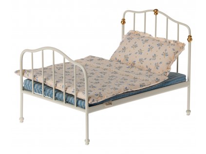 Maileg Vintage postýlka pro 2 myšky  Maileg Vintage Bed Mouse Off White