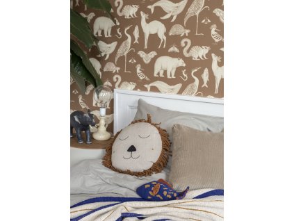 fermLIVING Tapeta Katie Scott Animals Toffee  fermLIVING Katie Scott Wallpaper Animals