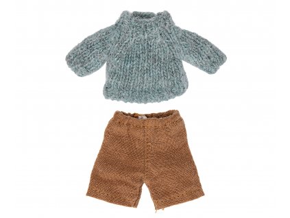 Maileg Svetr a kalhoty pro myšky Big Brother/Sister  Maileg Knitted Sweater and Pants for Big Brother