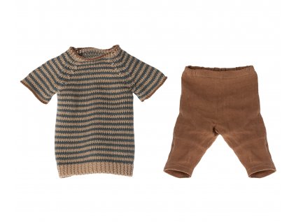 Maileg Svetr a kalhoty pro zajíce Size 4  Maileg Pants and Knitted Sweater Size 4