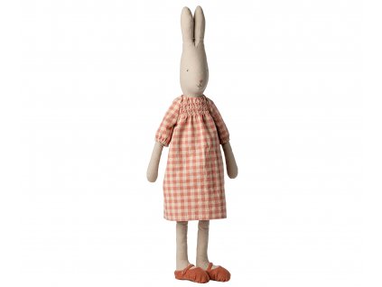 Maileg Zajíček v kostkovaných šatech, Size 5  Maileg Rabbit Size 5 Dress
