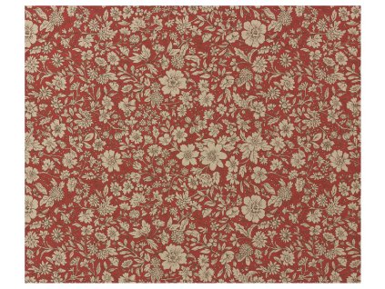 Maileg Balicí papír Blossom Red 10 m  Maileg Gift Wrap 10 m