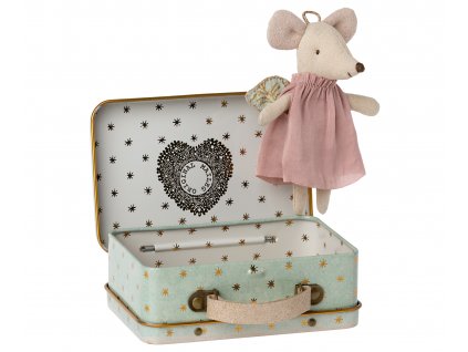 Maileg Andělská myška v kufříku  Maileg Angel Mouse in Suitcase