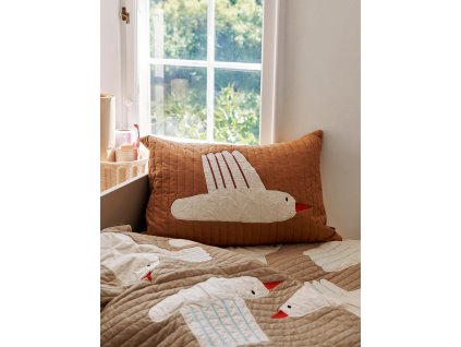 fermLIVING Prošívaný polštářek Bird  fermLIVING Bird Quilted Cushion Rectangular