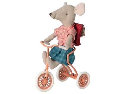 Maileg Tříkolka pro myšky Coral Maileg Abri á Tricycle Mouse