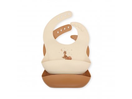 KS4393 2 PACK SILICONE BIB FOXIE Main