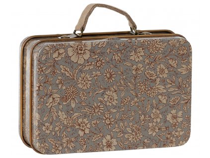 Maileg Kovový kufřík Blossom Grey  Maileg Small suitcase