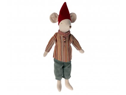 Maileg Vánoční myšák Medium 2023  Maileg Christmas Mouse Medium, Boy