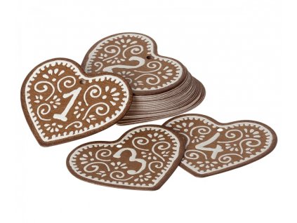 Maileg Čísla 1-24 do adventního kalendáře  Maileg Calendar tags, No. 1-24