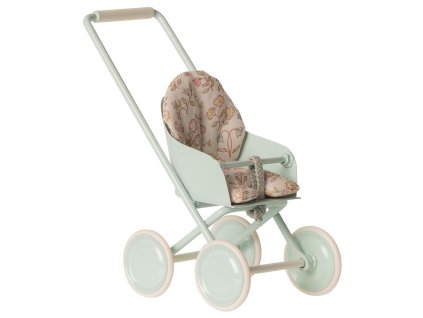 Maileg Kočárek na miminko - mint