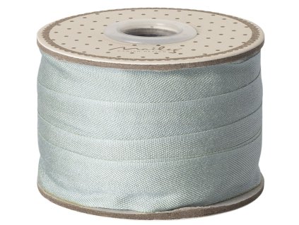 Maileg Široká dekorativní stuha Dusty Mint 10 m  Maileg Ribbon, W: 18 mm x L: 10 m - Dusty Mint