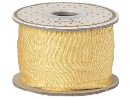 Maileg Široká dekorativní stuha Yellow 10 m  Maileg Ribbon, W: 18 mm x L: 10 m - Yellow