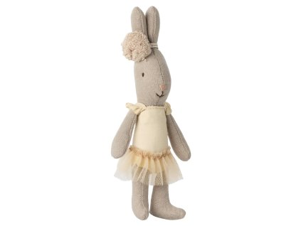 Maileg Zajíček v baletních šatičkách Cream  Maileg Rabbit, Micro - Ballet Suit and Skirt Cream