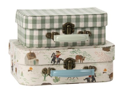 Maileg Kufříky potažené látkou Pony 2 ks  Maileg Suitcase Set, 2 pcs - Pony