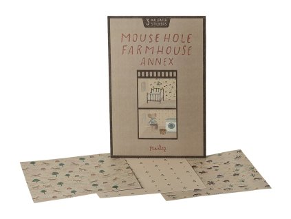 Maileg Sada tapet do přístavby k myší farmě Maileg Wallpaper Mouse Hole Farmhouse - Annex