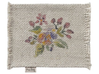 Maileg Malý květovaný kobereček Maileg Rug, Flowers - Small