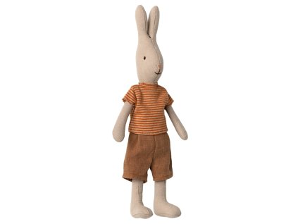 Maileg Zajíc v pruhovaném tričku Size 1  Maileg Rabbit Size 1, Classic T-shirt and shorts