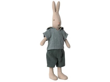 Maileg Hnědý zajíc v námořnickém oblečku Size 2  Maileg Rabbit Size 2 Brown, Shirt and Shorts