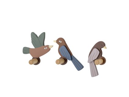 Bloomingville Háčky Lewi 3 ks  Bloomingville Lewi Hook Brown Set of 3