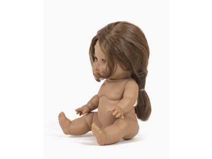 minikane poupee gordis 34cm a cheveux leopoldine mate brune natte profil