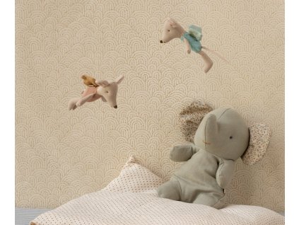 Maileg Myška víla Rose Maileg Fairy Mouse, Little - Rose