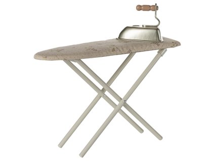 Maileg Velké žehlící prkno s žehličkou Off White Maileg Iron and ironing board, Miniature - Off White
