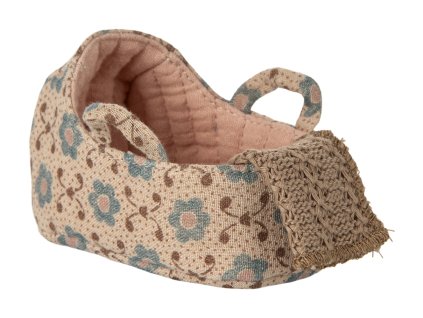 Maileg Bavlněný košíček pro myší miminko Rose  Maileg Carry Cot, Baby Mouse - Rose