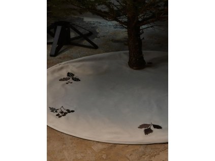 fermLIVING Koberec pod vánoční stromeček Oak Ø120 cm  fermLIVING Oak Christmas Tree Blanket - Round - Natural