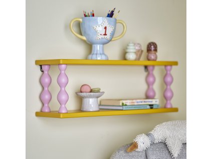Bloomingville Polička do dětského pokoje Bibiola  Bloomingville Bibiola Shelf, Yellow